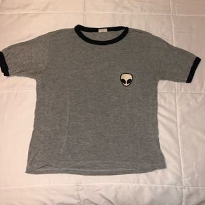 Brandy Melville Alien Patch T Shirt